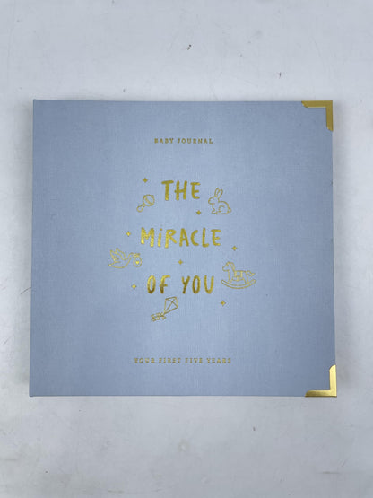 Keepsake Baby Memory Book for Boys and Girls - Timeless First 5 Year Baby Book - Neutral Journal Scrapbook or Photo Album - Record a Milestone for Every Event from Birth to Age 5