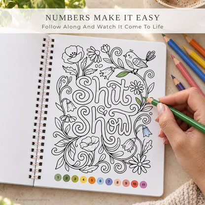 ZICOTO Charming Color by Numbers for Adults Set of 2