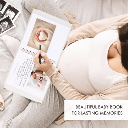 Keepsake Baby Memory Book for Boys and Girls - Timeless First 5 Year Baby Book With Photoslots - Cute Journal Scrapbook or Photo Album - Record a Milestone for Every Event from Birth to Age 5