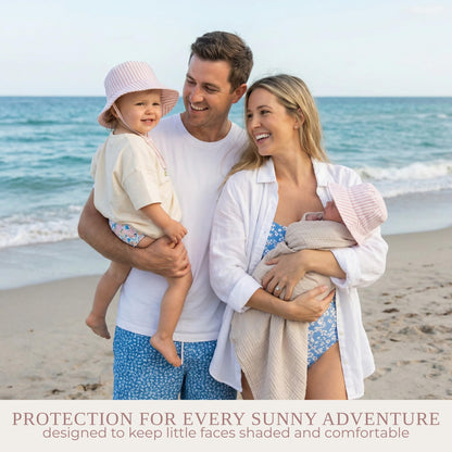 Beautiful Baby Sun Hat 0-6 Months - Adjustable Toddler Hat with UPF 50+ Sun Protection - Cute Kids Bucket Hat for Beach