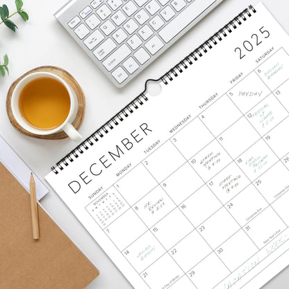 Beautiful 2025-2026 Wall Calendar - Runs from July 2025 until December 2026 - Large 14.5" x 11.5" Office Wall Calendar for Easy Organizing