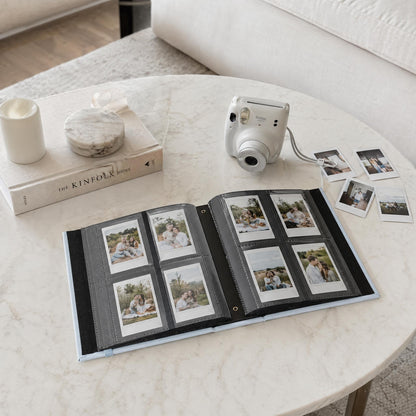 Beautiful Photo Album for 2x3 in Polaroid Photos - Safely Holds Your 240 Pictures Of Unique Memories - The Perfect Instax Mini Compatible Photo Book To Store Pictures Or Trading Collection Cards