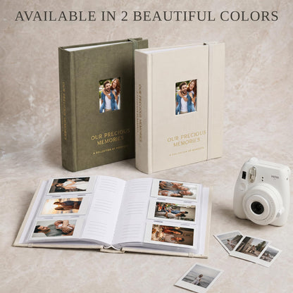 Beautiful Photo Album for 2x3 in Polaroid Photos - Safely Holds Your 180 Pictures Of Unique Memories - The Perfect Photo Book To Store Pictures