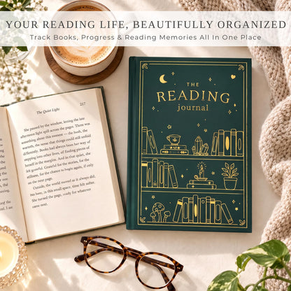 Beautiful Reading Journal for Book Lovers - Sturdy Hard Cover Tracker
