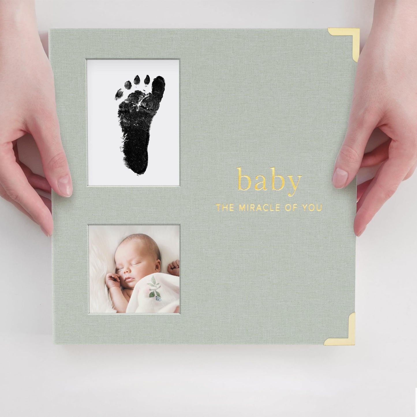 Keepsake Baby Memory Book for Boys and Girls - Timeless First 5 Year Baby Book With Photoslots - Cute Journal Scrapbook or Photo Album - Record a Milestone for Every Event from Birth to Age 5