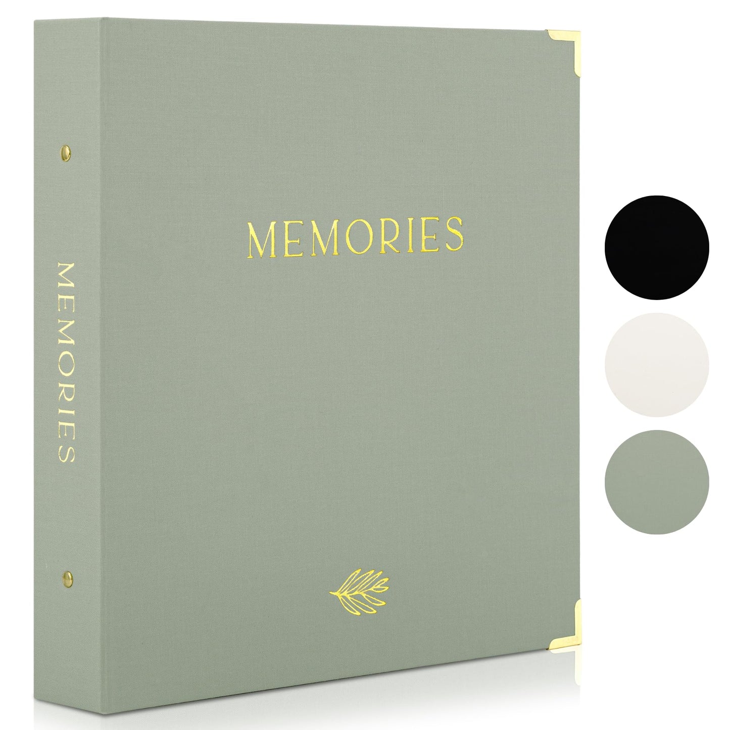 Beautiful Linen Photo Album For 4x6 Photos - Safely Holds Up To 500 Pictures of Unique Memories - The Perfect Large Photo Book To Store All Pictures of Treasured Family, Baby or Wedding Moments