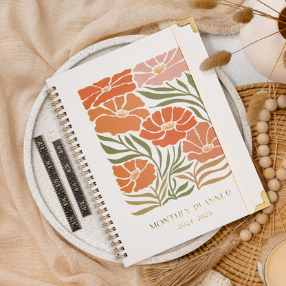 Beautiful 2025 Monthly Planner and Calendar Book - To Do List Notebook That Easily Organizes Your Tasks to Boost Productivity - Runs Until December 2025