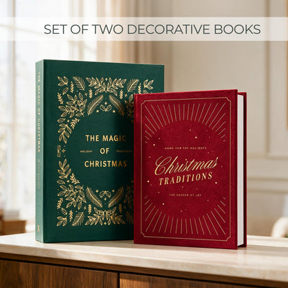 ZICOTO Beautiful Christmas Decorative Books for Your Coffee Table or Shelf