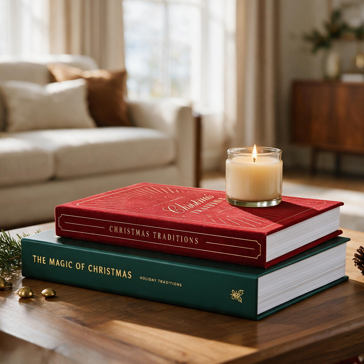 ZICOTO Beautiful Christmas Decorative Books for Your Coffee Table or Shelf