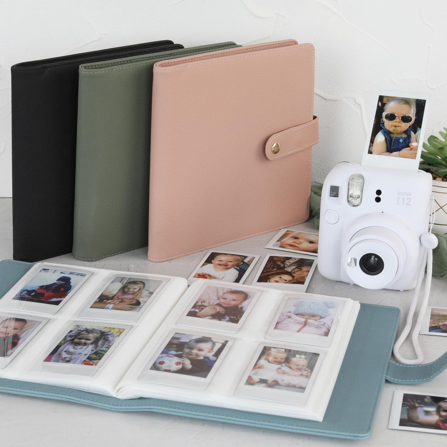 Beautiful Photo Album for 2x3 in Polaroid Photos - Safely Holds Your 300+ Pictures Of Unique Memories - The Perfect Instax Mini Compatible Photo Book To Store Pictures Or Trading Collection Cards