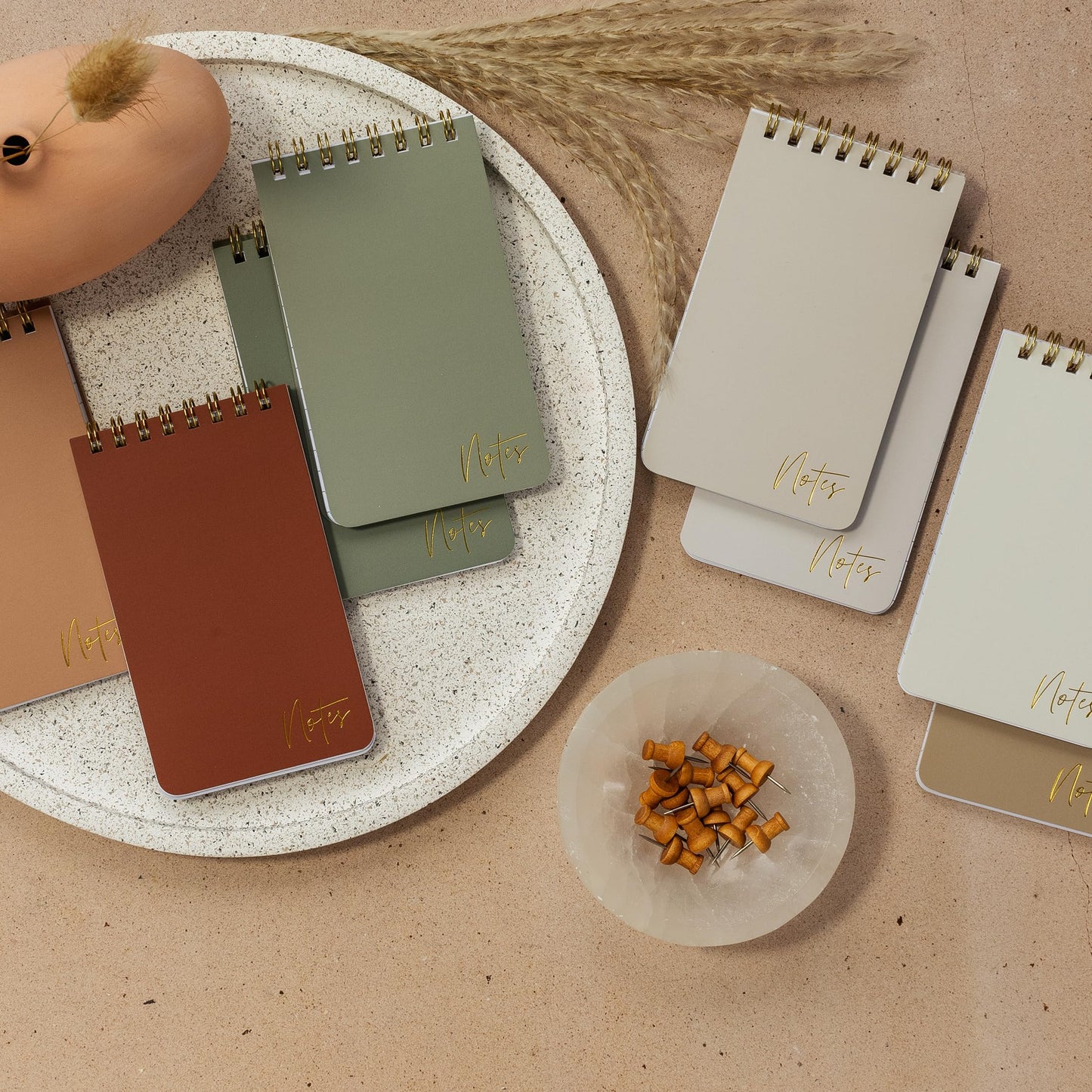 ZICOTO Aesthetic Pocket Notebooks Set Of 8 For Women - Small 3x5 Spiral Notepads With Lined Pages - The Perfect Little Mini Pads to Stay Organized and Boost Productivity at Work or School