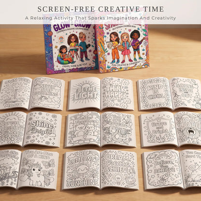 Beautiful Coloring Books for Teens Set of 2 - Perfect to Boost Confidence