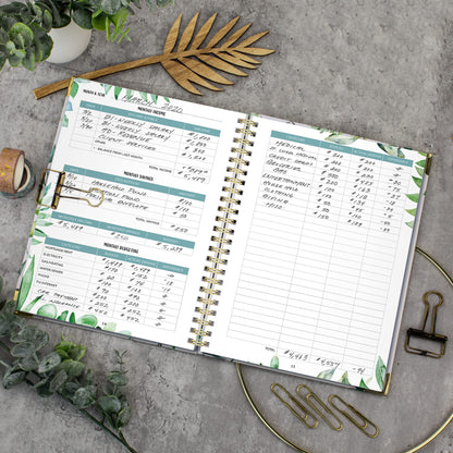 Easy to Use Monthly Budget Planner - 12 Month Financial Organizer with Expense Tracker Notebook - Monthly Money Budgeting Book That Manages Your Finances Effectively