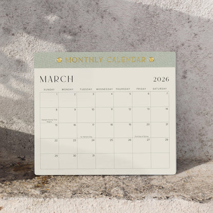 Beautiful 2025-2026 Magnetic Fridge Calendar - Runs From July 2025 Until December 2026 - The Perfect Monthly Refrigerator Calendar for Easy Organizing