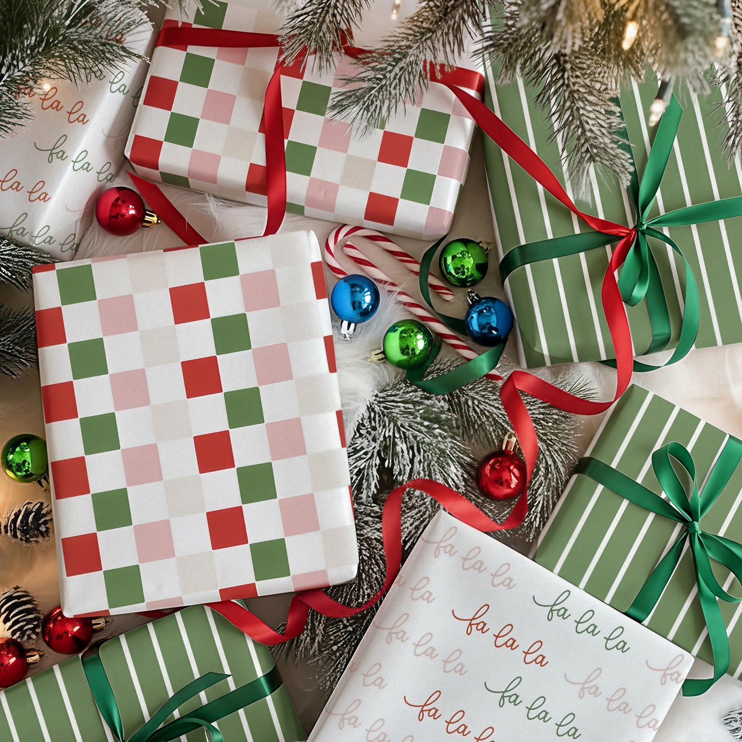 Beautiful Christmas Gift Wrapping Paper Rolls For Small & Medium Size Gifts - Set of 3 Quality Paper Rolls With Cute Designs - Add a Touch of Magic to Every Gift You Wrap - 17 in x 120 in Per Roll