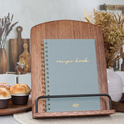 ZICOTO Aesthetic Blank Recipe Book with Linen Cover - The Perfect Recipe Notebook to Write in Your Own Recipes - Beautiful Blank Cookbook to Organize Your Recipes