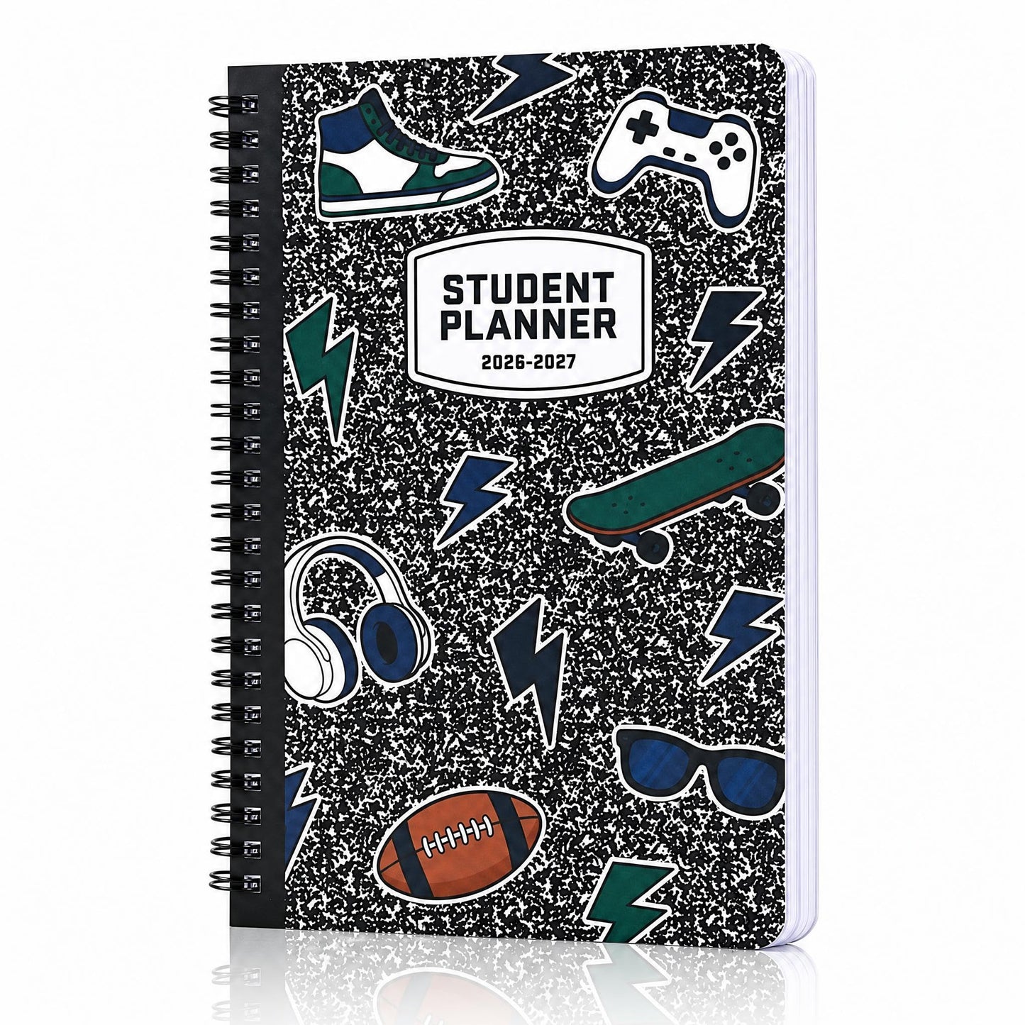 Aesthetic 2027 Student Planner To Stay Organized - A Beautiful 8.5" x 6.1" Planner for Middle and High School Students with Weekly & Monthly Spreads For The 26-27 Academic Year