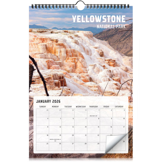 Aesthetic National Park Calendar 2026 - The Perfect Monthly Wall Calendar With Breathtaking Pictures - Runs From October 2025 Until December 2026