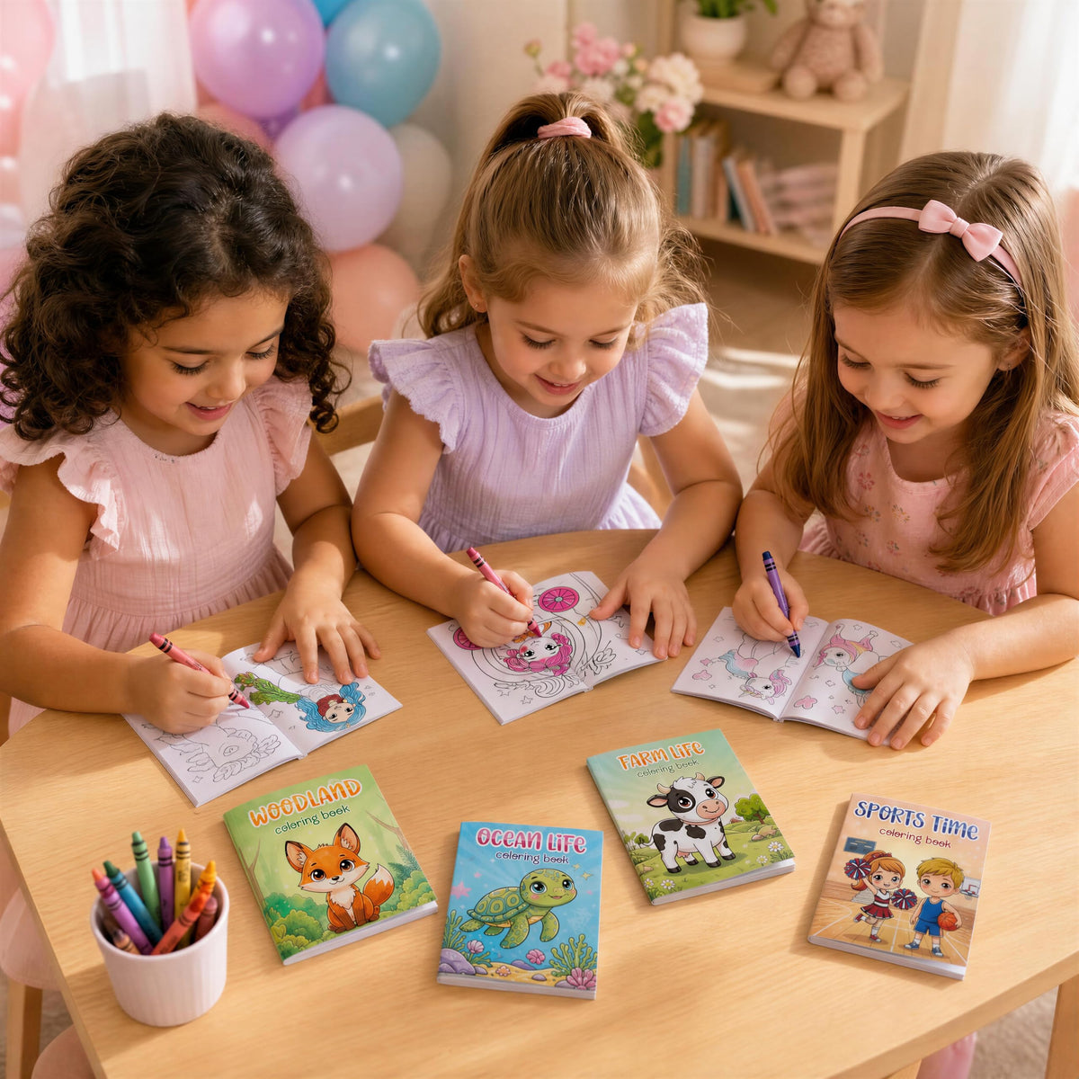 Fun Mini Coloring Books for Kids Set of 20 - Cute Toddler Books in Bulk