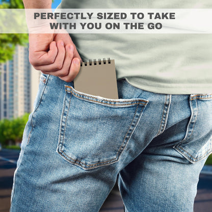 ZICOTO Aesthetic Pocket Notebooks Set Of 8 - Small 3x5 Spiral Notepads With Lined Pages - The Perfect Little Mini Note Pads to Stay Organized and Boost Productivity at Work or School