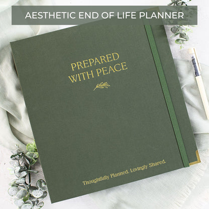 Aesthetic End of Life Planner - The Perfect Estate Planning Organizer for Final Wishes, Important Documents, Family Emergency and Funeral Planning Binder