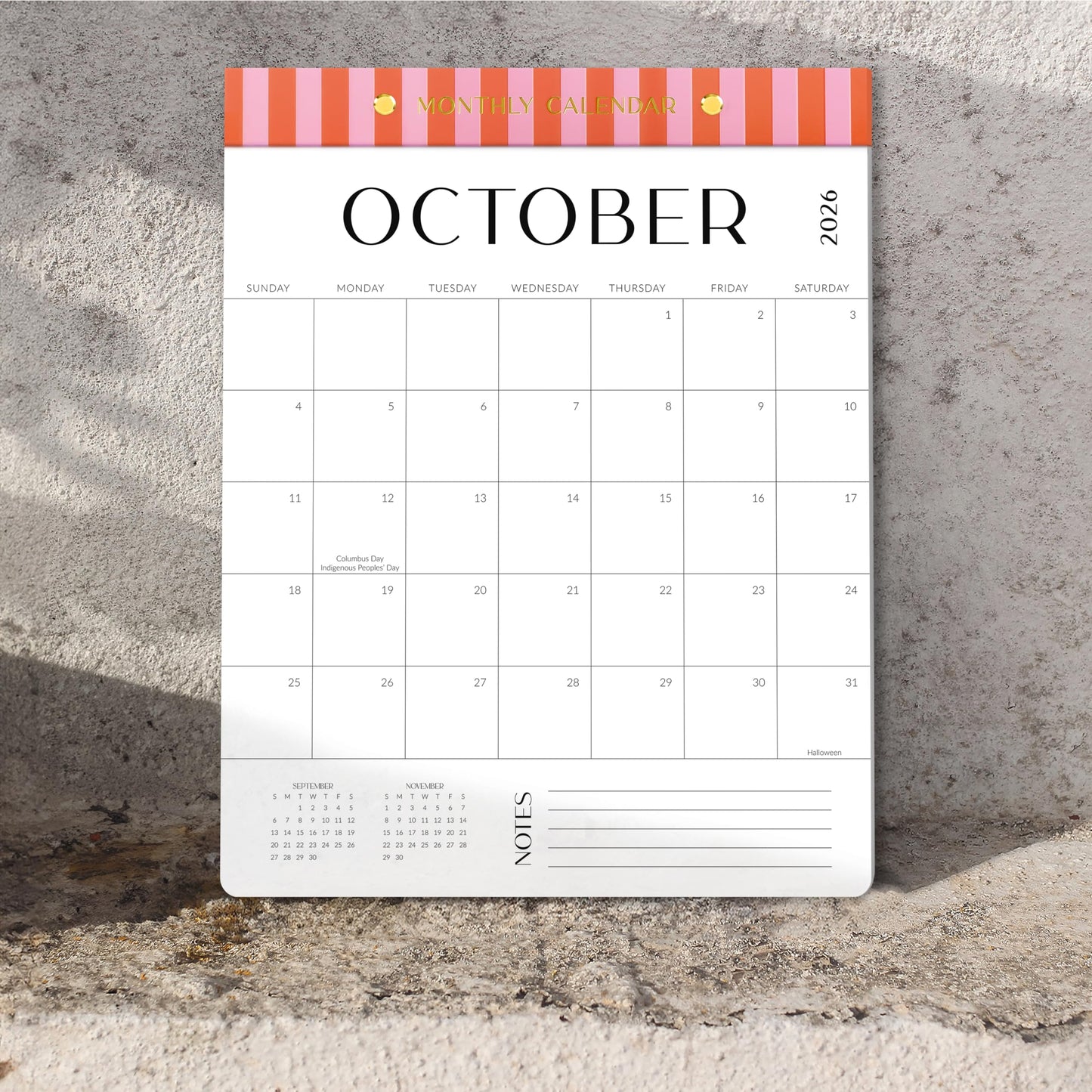 Aesthetic 2025-2026 Magnetic Vertical Calendar - Runs from January 2026 Until July 2026 - The Perfect Monthly Refrigerator Calendar With Minimal Designs for Easy Organizing
