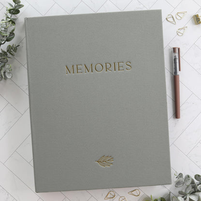 Beautiful Linen Photo Album For 4x6 Photos - Safely Holds Up To 256 Pictures of Unique Memories - The Perfect Large Photo Book To Store All Pictures of Treasured Family, Baby or Wedding Moments