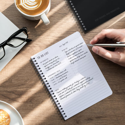 ZICOTO Aesthetic To Do List Notebook For Work or Home - Simple Daily Planner to Easily Organize Your Tasks And Boost Productivity - Stylish Undated Organizer Supplies For Women and Men