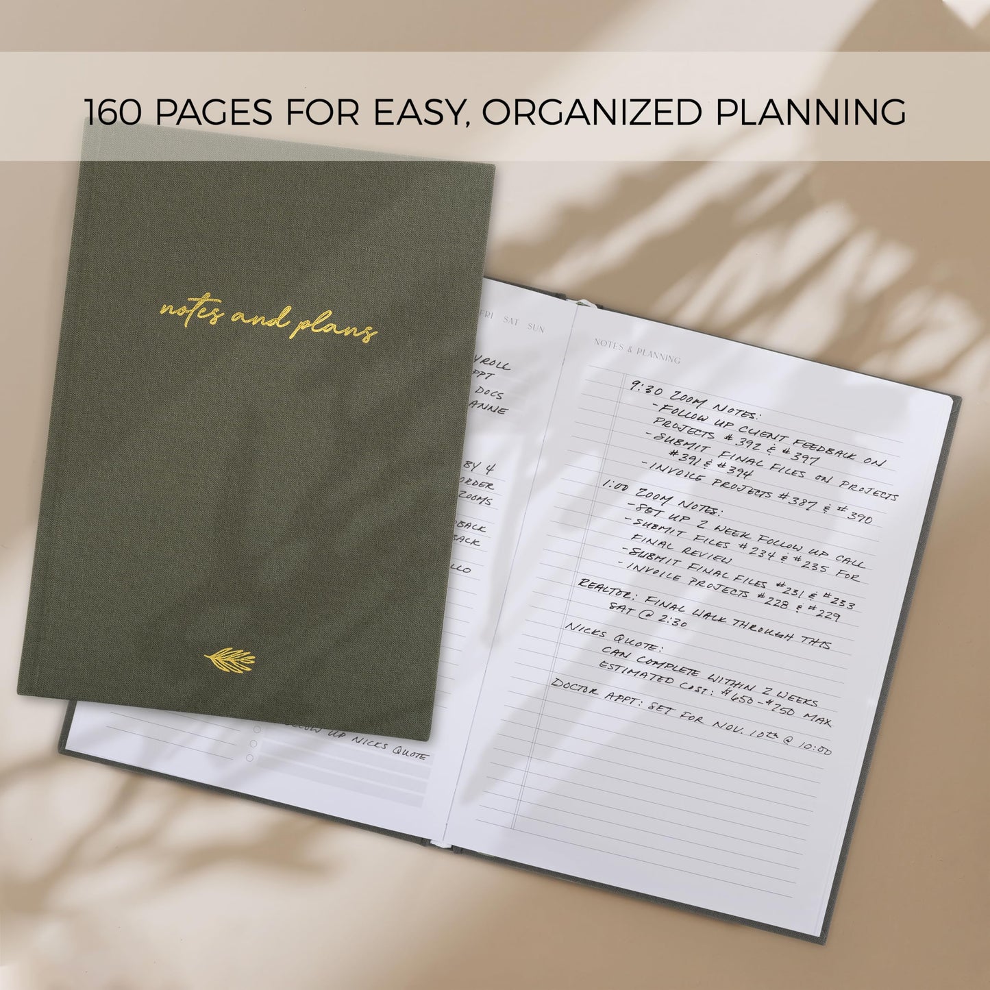 Aesthetic Daily Planner And Notebook With Hourly Schedule - Modern Hardcover To do List Notepad to Easily Organize Your Work Tasks And Appointments - The Perfect Office Supplies