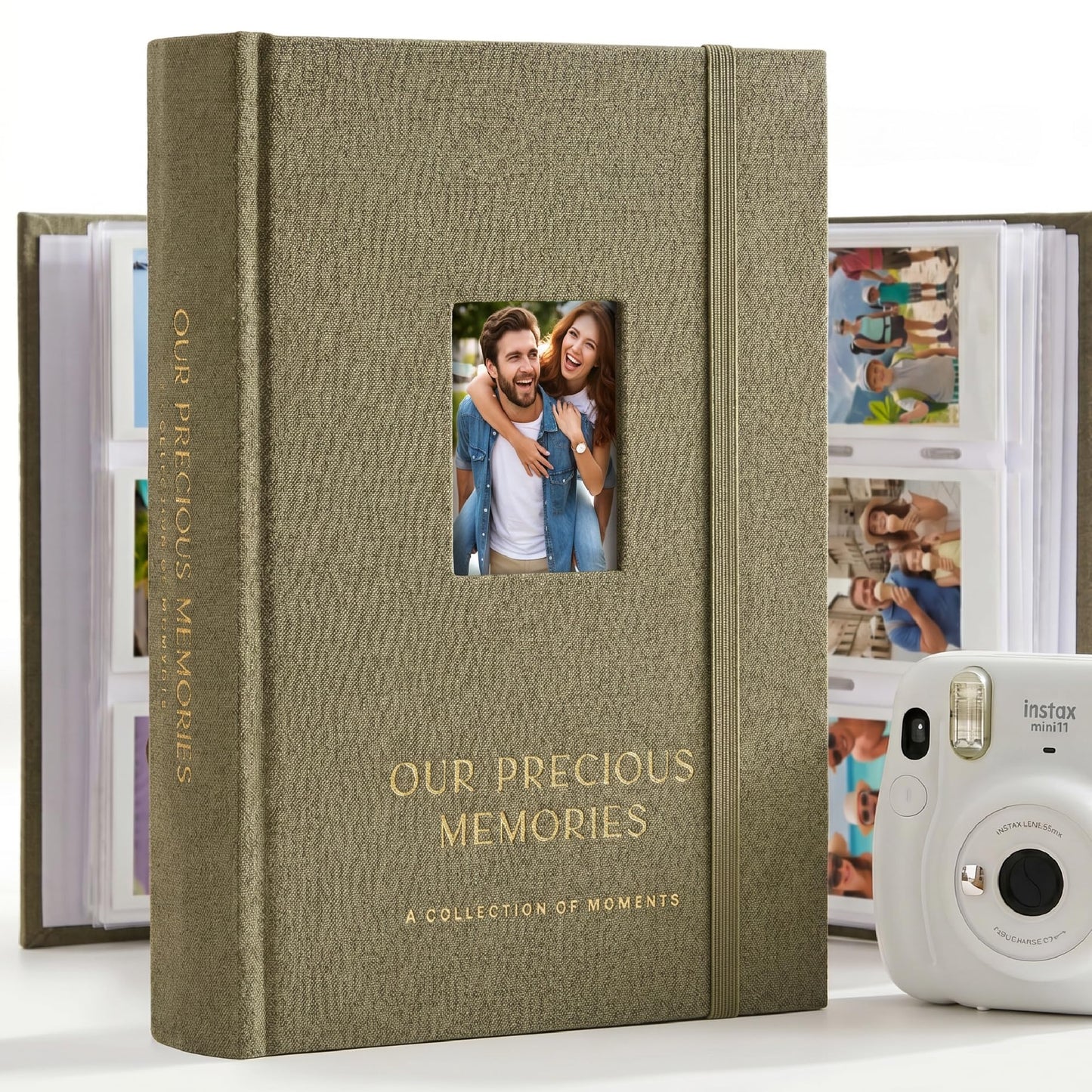 Beautiful Photo Album for 2x3 in Polaroid Photos - Safely Holds Your 180 Pictures Of Unique Memories - The Perfect Photo Book To Store Pictures