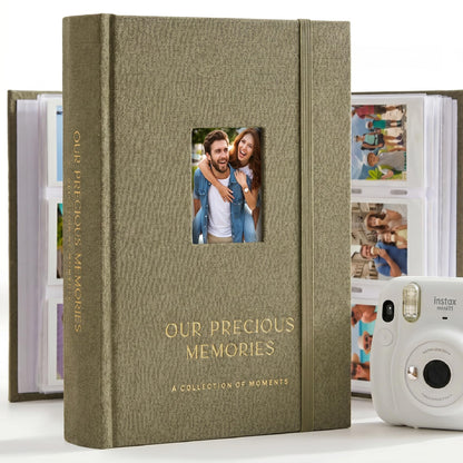 Beautiful Photo Album for 2x3 in Polaroid Photos - Safely Holds Your 180 Pictures Of Unique Memories - The Perfect Photo Book To Store Pictures