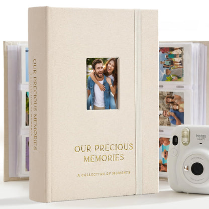Beautiful Photo Album for 2x3 in Polaroid Photos - Safely Holds Your 180 Pictures Of Unique Memories - The Perfect Photo Book To Store Pictures