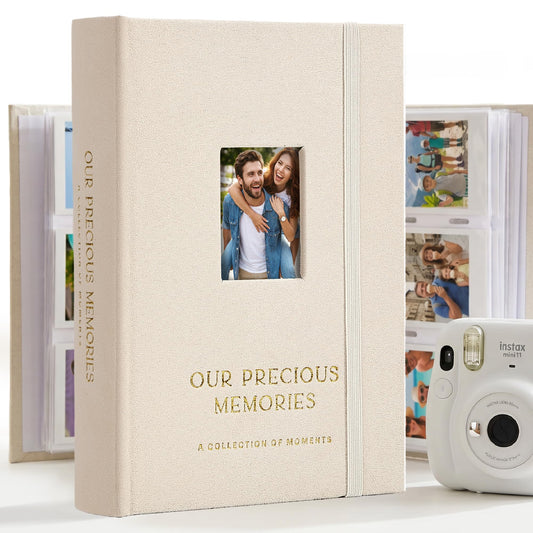Beautiful Photo Album for 2x3 in Polaroid Photos - Safely Holds Your 180 Pictures Of Unique Memories - The Perfect Photo Book To Store Pictures