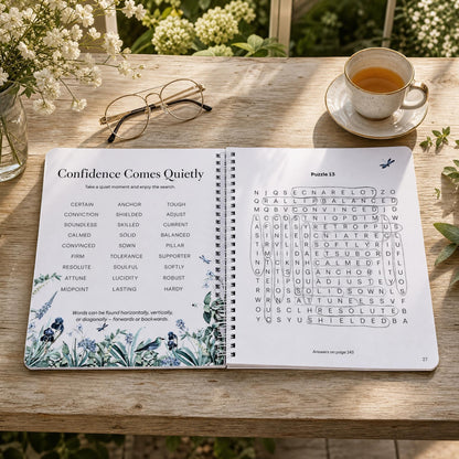 Large Print Word Search Book for Adults - 70 Relaxing & Easy to Read Puzzles for Seniors with Positive Healing Themes - The Perfect Stress-Relieving Brain Game Gift for Mom & Dad