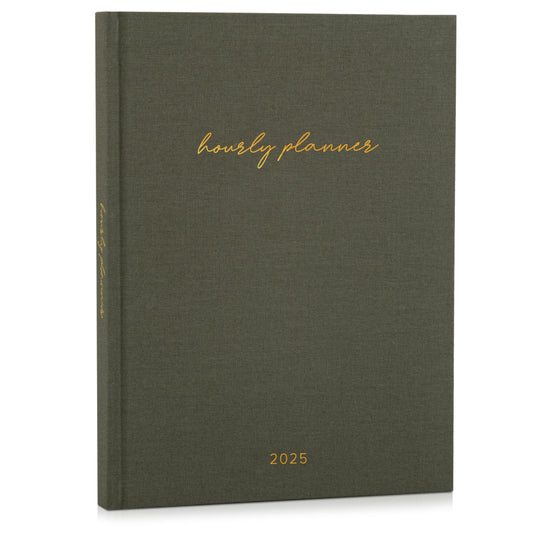 Beautiful 2025 Appointment Book Planner - Sturdy Linen Daily Planner & Weekly Calendar with Half Hourly Schedule Easily Keeps Track Of All Your Appointments - The Perfect Day by Day Organizer