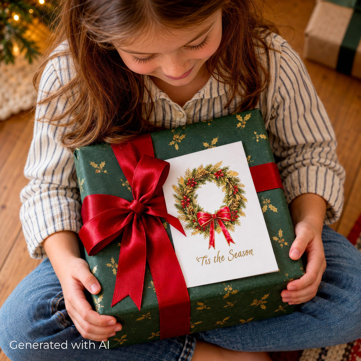 ZICOTO Beautiful Christmas Cards Set of 20 with Watercolor Designs & Envelopes Incl. Bulk Envelopes, Matching Stickers and Storage Box - Perfect to Send Warm Holiday Wishes to Friends and Family