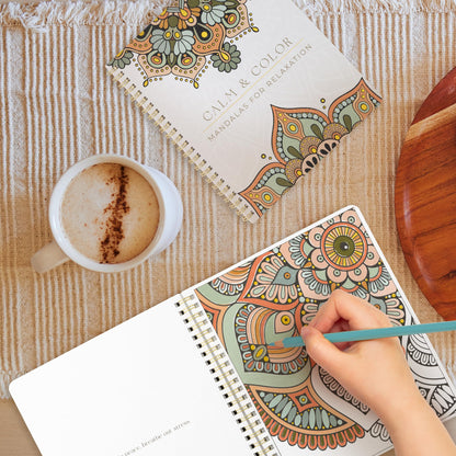 Beautiful Adult Coloring Book Set of 2 for Relaxation - Mandala Coloring Books with Inspirational Quotes Making it a Great Gift - Perfect Stress-Relieving Books Fun to Color for Women