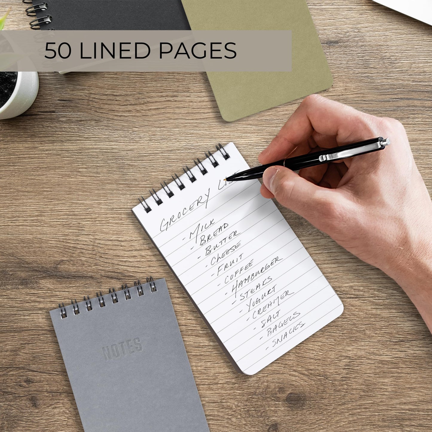 ZICOTO Aesthetic Pocket Notebooks Set Of 8 - Small 3x5 Spiral Notepads With Lined Pages For Women Or Men - The Perfect Little Mini Pads to Stay Organized and Boost Productivity at Work or School