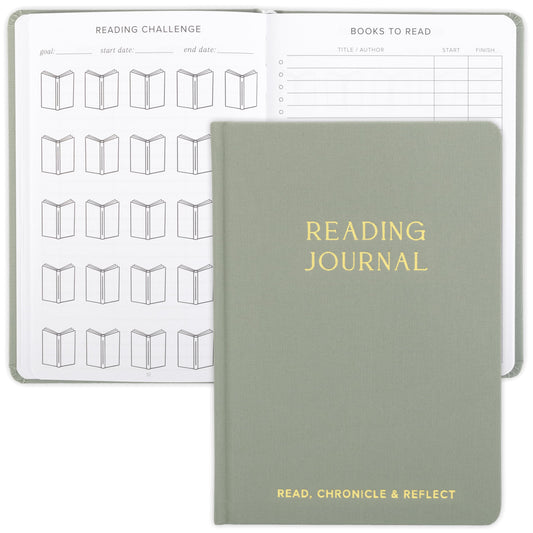 ZICOTO Beautiful Reading Journal for Book Lovers - Linen Hard Cover Book Makes a Great Gift for Readers - The Perfect Tracker with Reading Log & Review Pages For Keeping Notes on Your Favorite Books