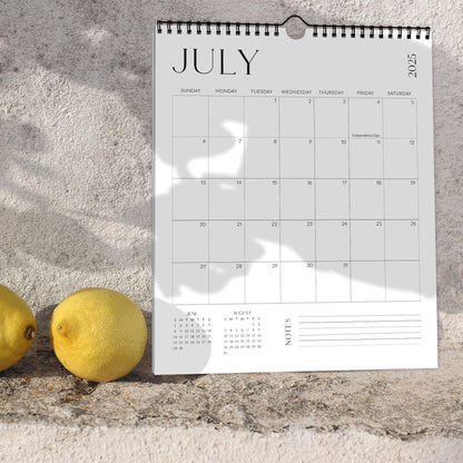 Beautiful 2025-2026 Wall Calendar - Runs from January 2025 until July 2026 - 14.5"x11.5" Office Wall Calendar for Easy Organizing
