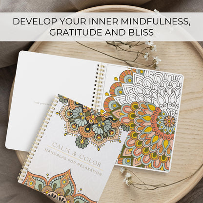 Beautiful Adult Coloring Book Set of 2 for Relaxation - Mandala Coloring Books with Inspirational Quotes Making it a Great Gift - Perfect Stress-Relieving Books Fun to Color for Women