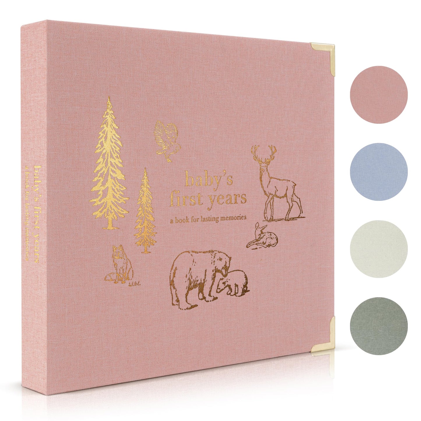 Keepsake Baby Memory Book for Boys and Girls - Timeless First 5 Year Baby Book - Neutral Journal Scrapbook or Photo Album - Record a Milestone for Every Event from Birth to Age 5