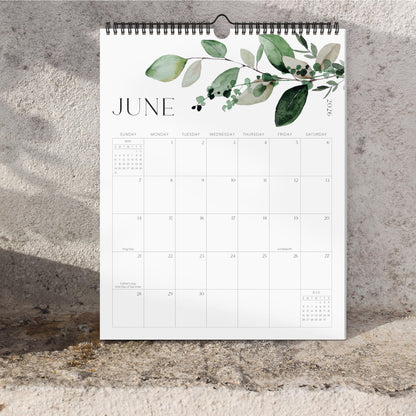 Aesthetic 2026 Wall Calendar - Runs from January 2026 Until July 2027 - The Perfect Large Modern Greenery Calendar Planner for Easy Organizing