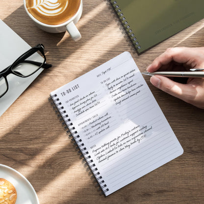 ZICOTO Aesthetic To Do List Notebook For Work or Home - Simple Daily Planner to Easily Organize Your Tasks And Boost Productivity - Stylish Undated Organizer Supplies For Women and Men