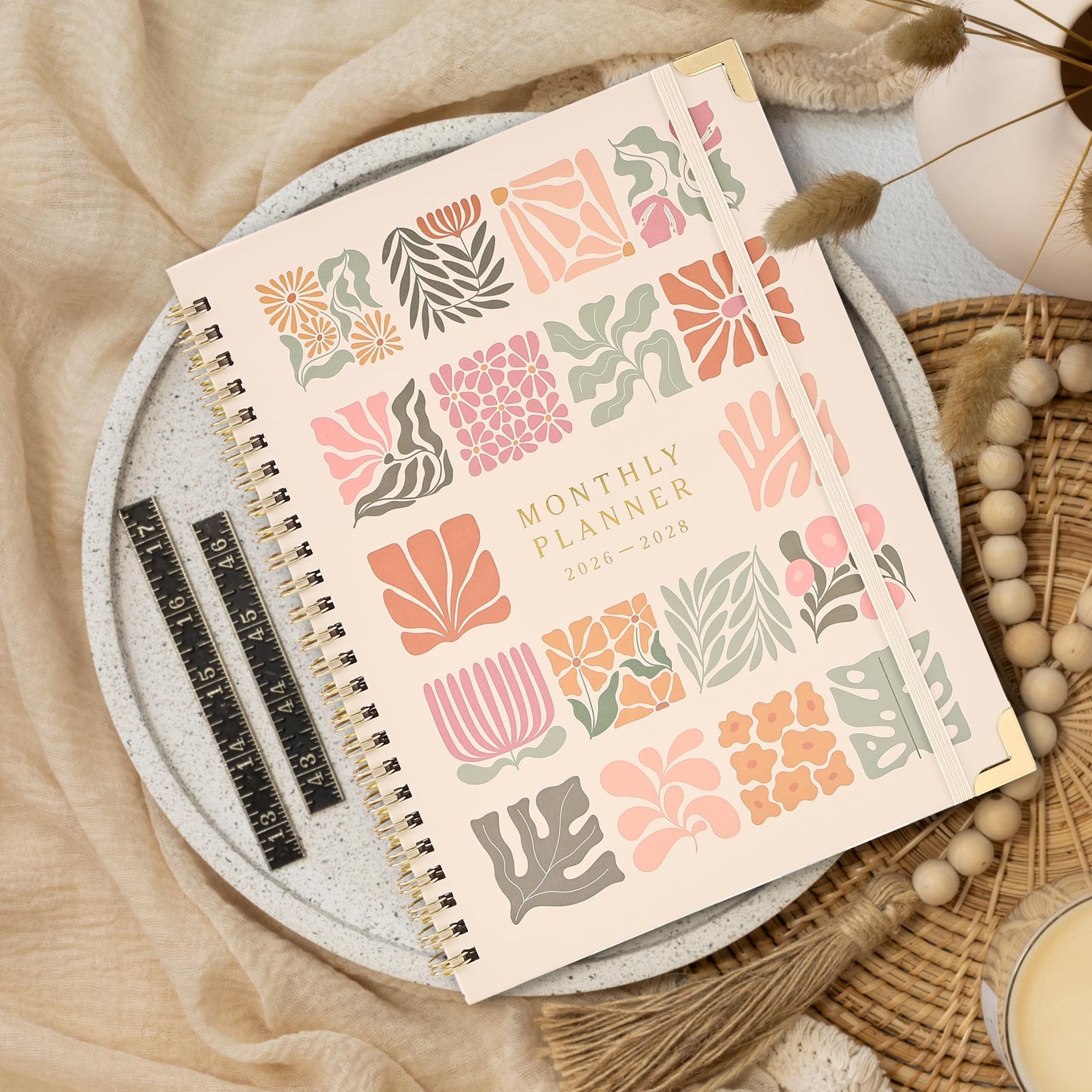 Beautiful Matisse 2026-2028 Monthly Planner - To Do List Notebook That Easily Organizes Your Tasks to Boost Productivity - Runs From July 2026 Until December 2028 incl. 2027