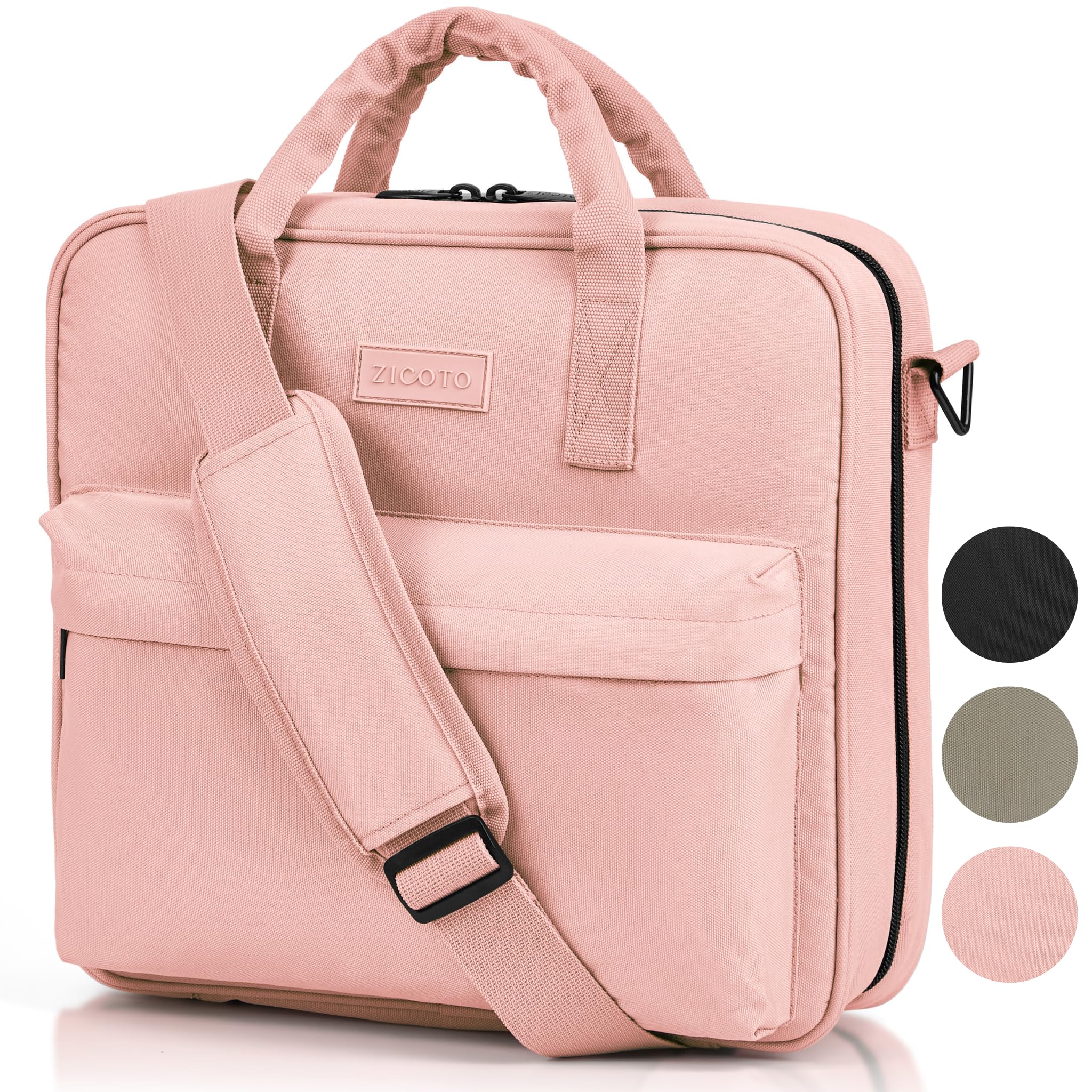Sturdy 3 Ring Zipper Binder with Strap - 2