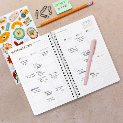 Aesthetic 2025-2026 Student Planner To Stay Organized - A Beautiful 8.5" x 5.5" Planner for Middle and High School Students with Weekly & Monthly Spreads For The 25-26 Academic Year
