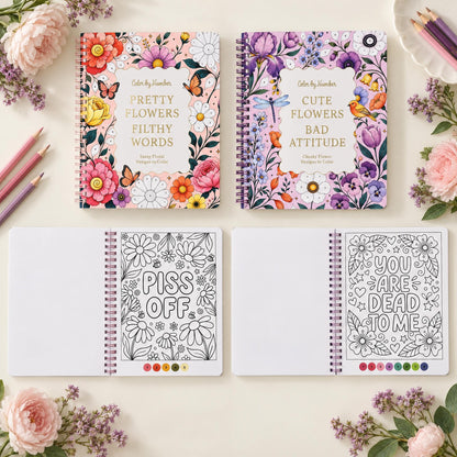 ZICOTO Charming Color by Numbers for Adults Set of 2