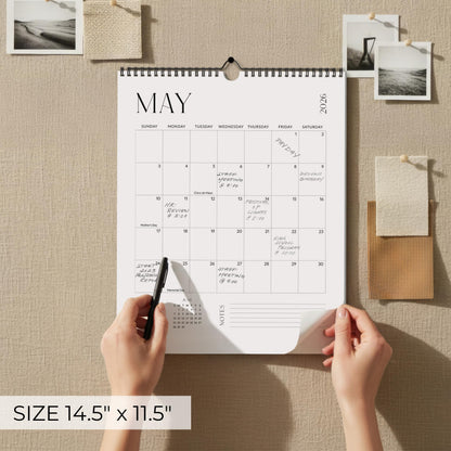 Beautiful 2026-2027 Wall Calendar - Runs from January 2026 until July 2027 – Large 14.5"x11.5" Office Wall Calendar for Easy Organizing