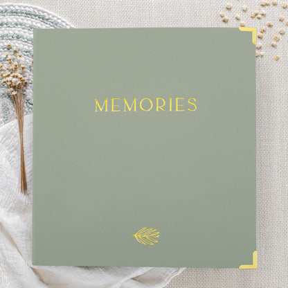 Beautiful Linen Photo Album For 4x6 Photos - Safely Holds Up To 500 Pictures of Unique Memories - The Perfect Large Photo Book To Store All Pictures of Treasured Family, Baby or Wedding Moments